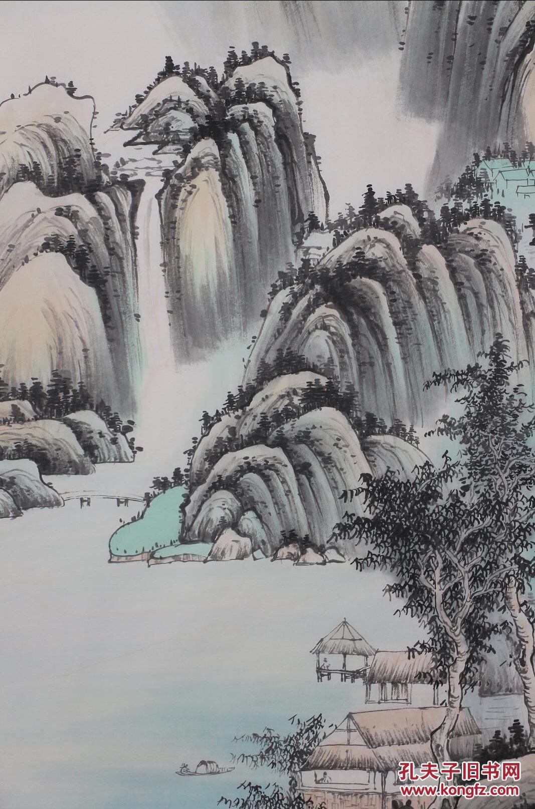 国家一级美术师刘老师纯手绘四尺古法山水保真纯手绘