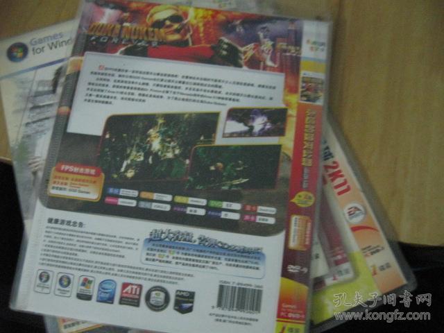 游戏光盘 pc dvd-9-1碟装中文版,永远的毁灭公爵 2012