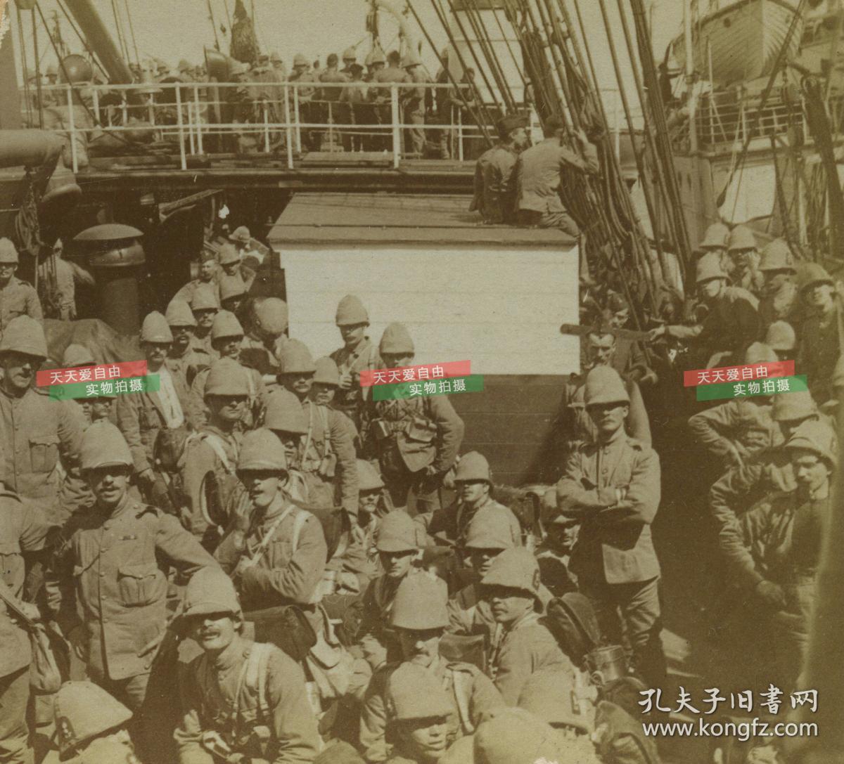 清末民国立体照片---1901年南非,第二次布尔战争中英国著名的兰卡斯特