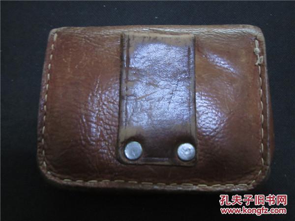 上世纪6070年代牛皮皮制军用皮工具套