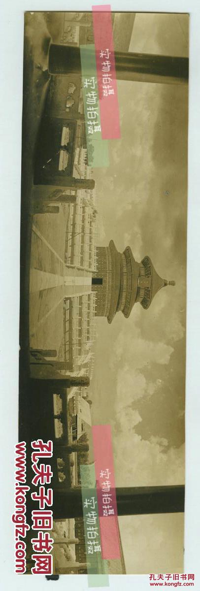 【图】民国北京天坛祈年殿广角宽幅全景老照片