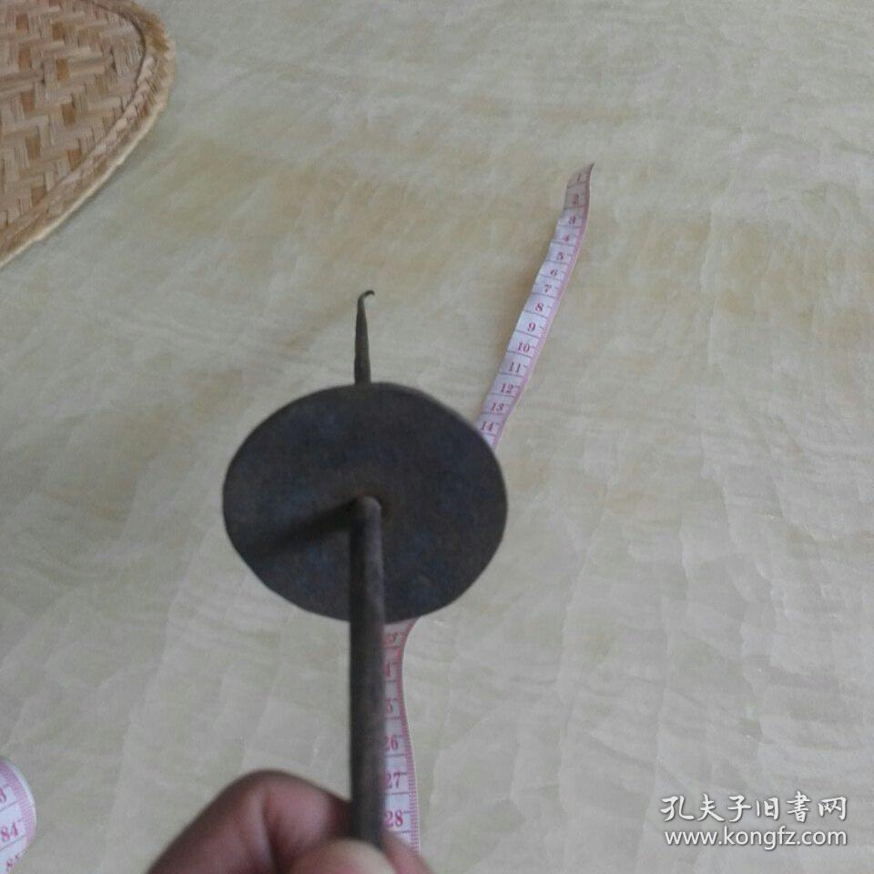 民国铁器搓搓民俗用品古代捻麻绳的铁制工具