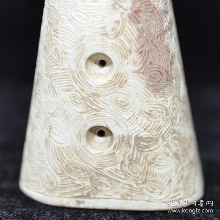 古玩良渚 老玉古玉石器 鸡骨白满工枪头