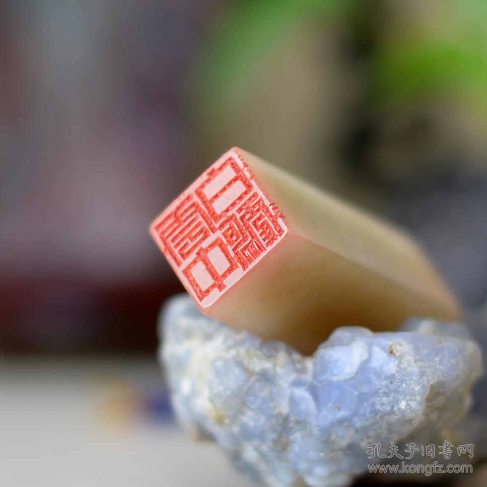 白文印闲章.印文:云中白鹤.