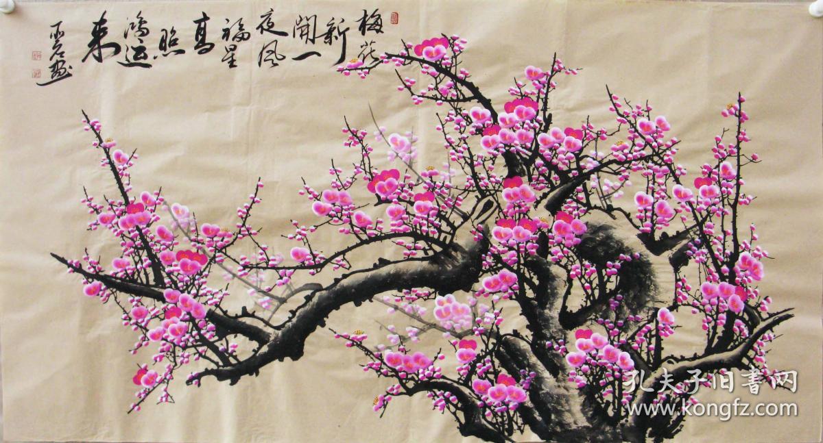 西门老师国画大六尺精品国画梅花◆◆画工精湛!构图新颖别致!