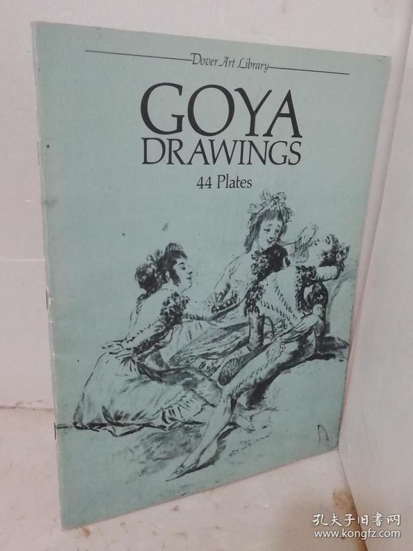 英文原版画册 goya drawings 44plates戈雅 速写素描作品集
