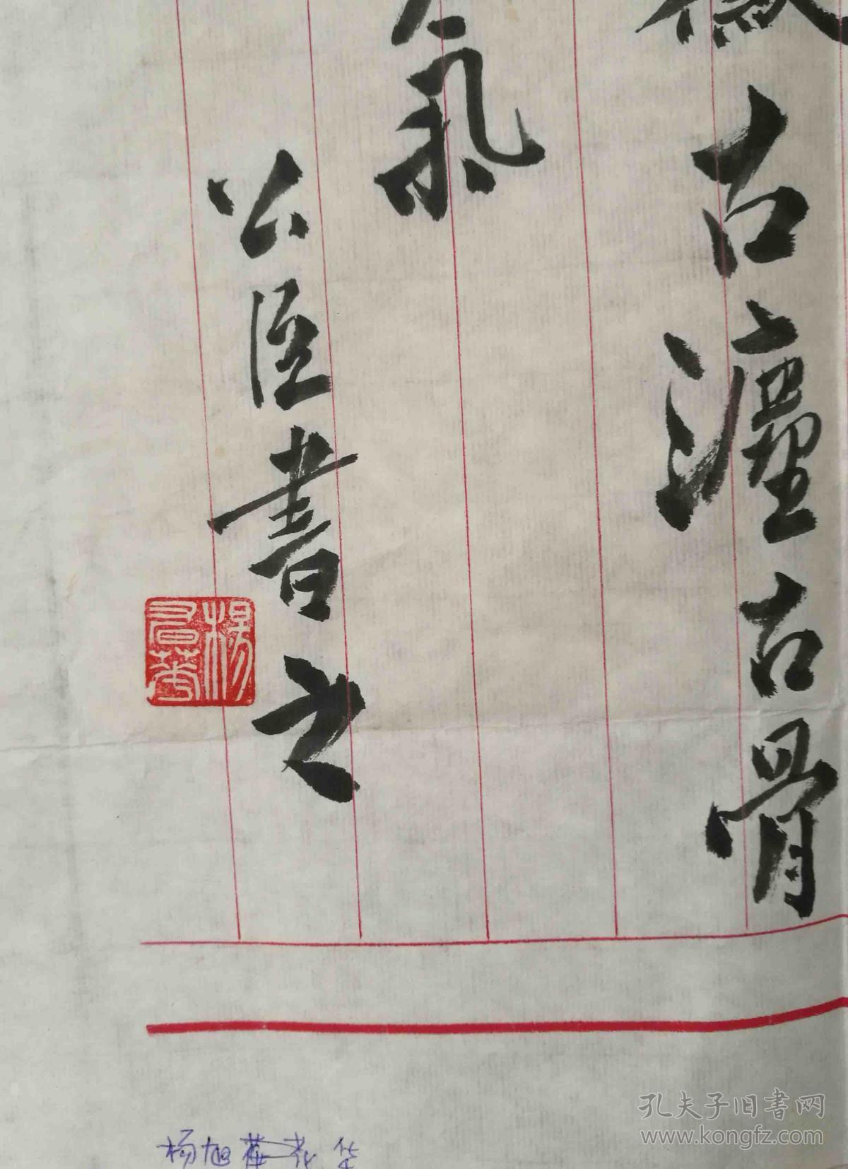 杨旭华 甘肃省书法家协会名誉主席, 将军\书法家 书法