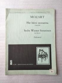 MOZART Hat bécsi sonatina zongorára Sechs Wiener Sonatinen für Klavier （Solymos）莫扎特钢琴奏鸣曲