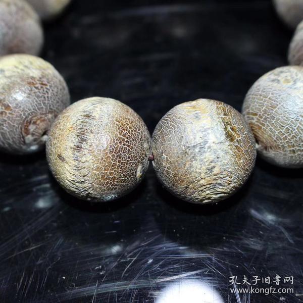2.0 犀牛角佛珠手串 老角雕