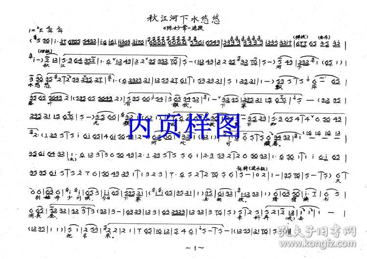 豫剧曲谱书王素君唱腔曲谱谱子戏谱简谱王素君专辑王素君曲谱王素君