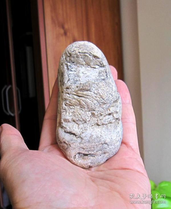 房山拒马河天然奇石观赏石造型石水冲石原石小摆件收藏品:鞋面