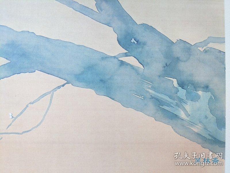 四开石版画 菱田春草 梅花与猫 近代日本画名作 喵星人家好挂画