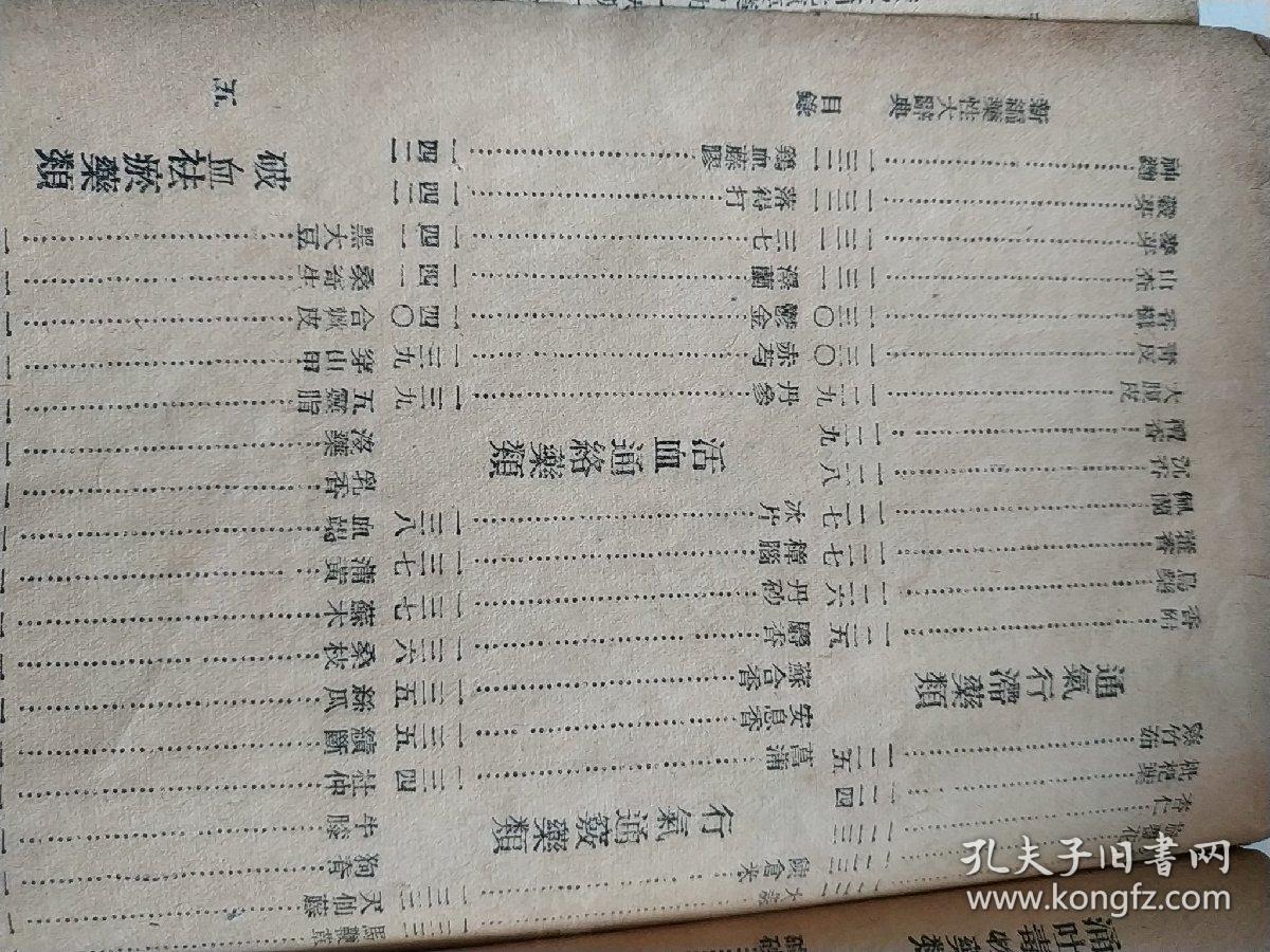 民国上海大生书局 新编药性大辞典一册,226页