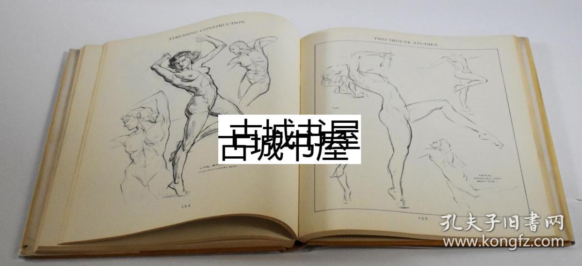 稀缺《安德鲁·路米斯绘画,人体素描》1944年纽约出版.