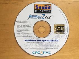 Installation and Applications 创新Audigy2NX USB Sound Blaster外置声卡  光盘