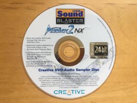 Creative DVD-Audio Sampler Disc 创新Audigy2NX USB Sound Blaster外置声卡  光盘