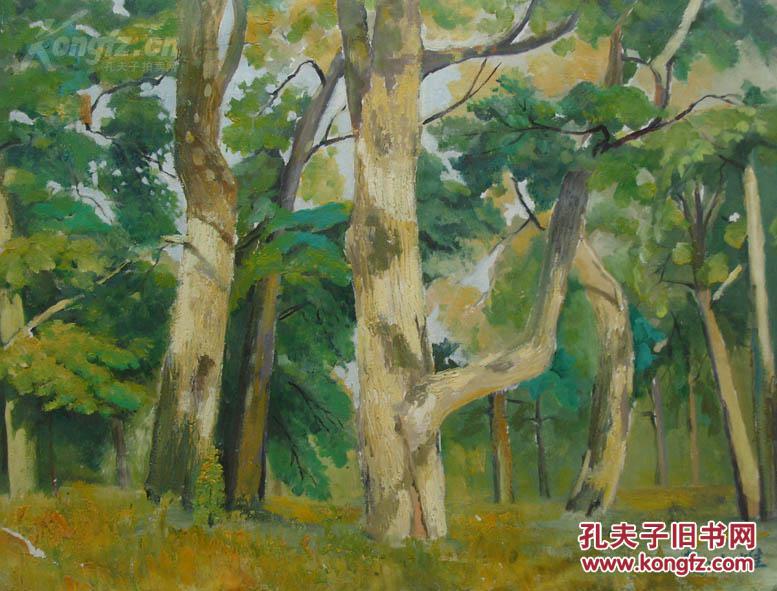 现代著名油画家赵以雄布面油画保真