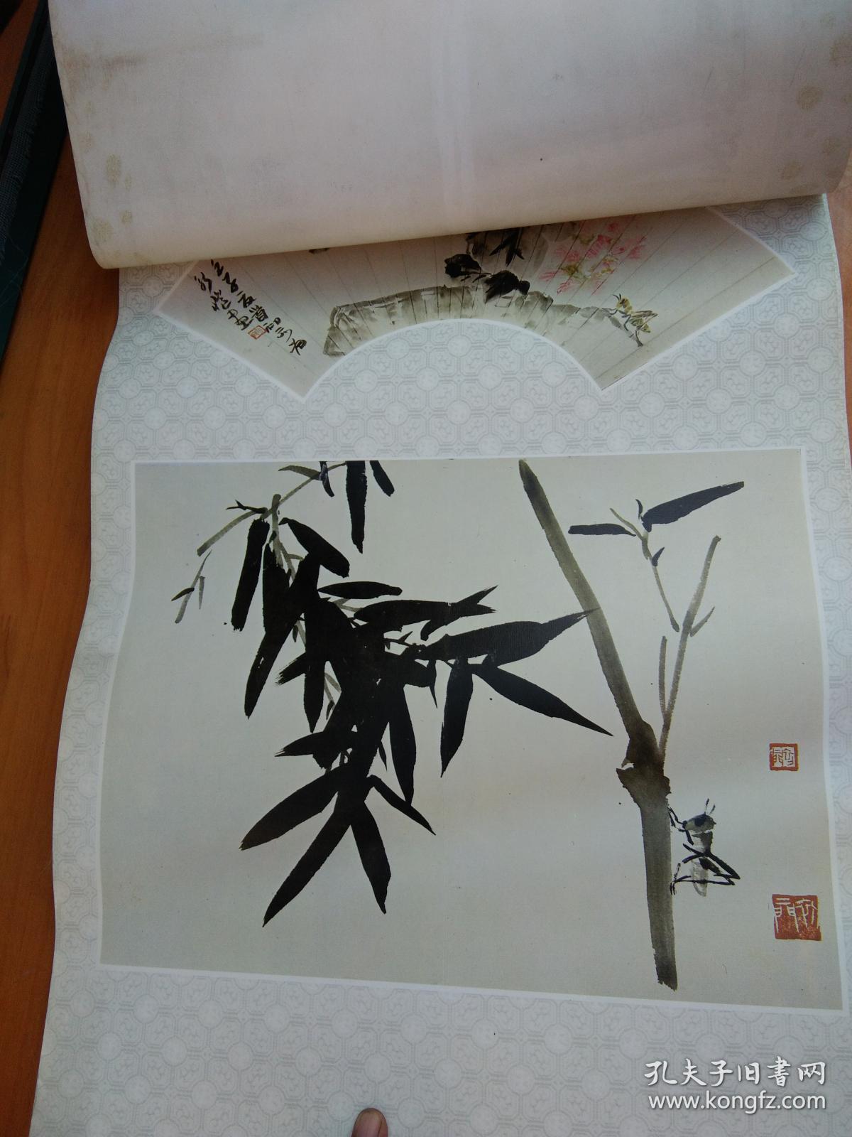 来楚生国画挂历13张全采用进口铜版纸印下面日期被裁去不影响画只需35
