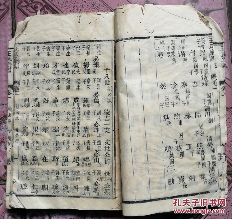 王氏家谱,陈氏家谱,涪陵余氏家谱,尚礼村唐氏家谱,武城曾氏族谱(共五