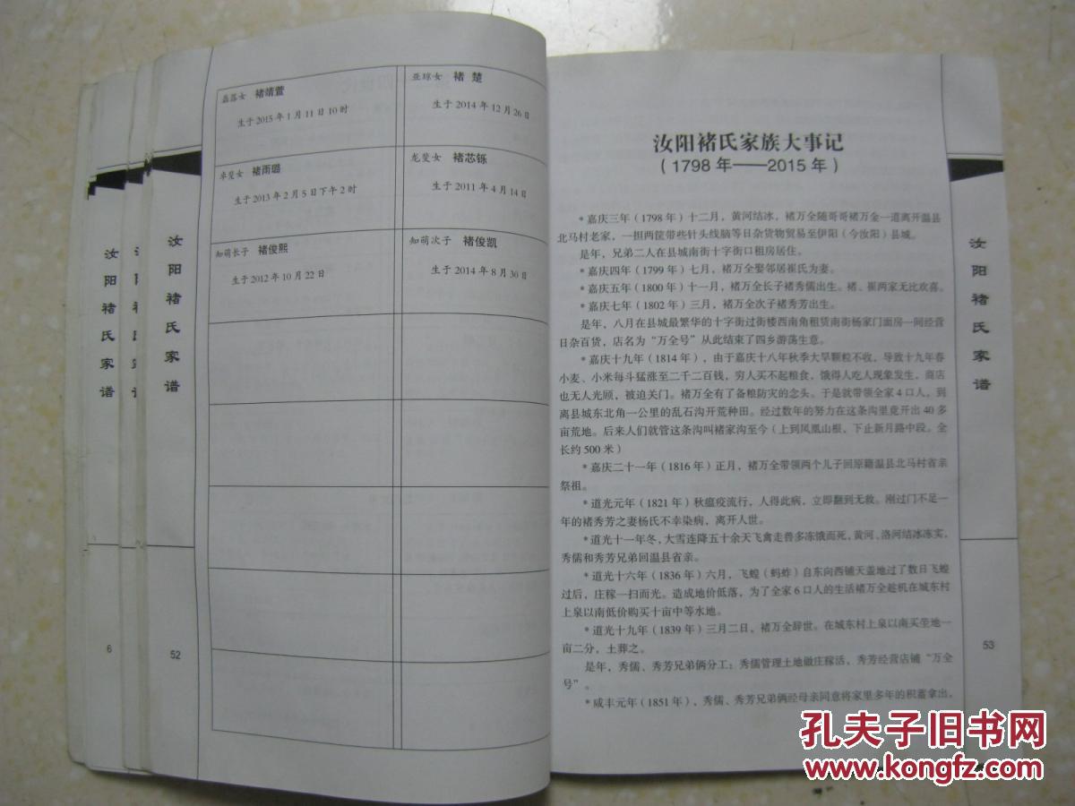 汝阳褚氏家谱(褚氏家族从温县杨磊镇前北马村迁汝阳.