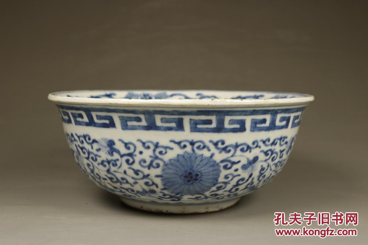 清代,老青花碗,保存完整