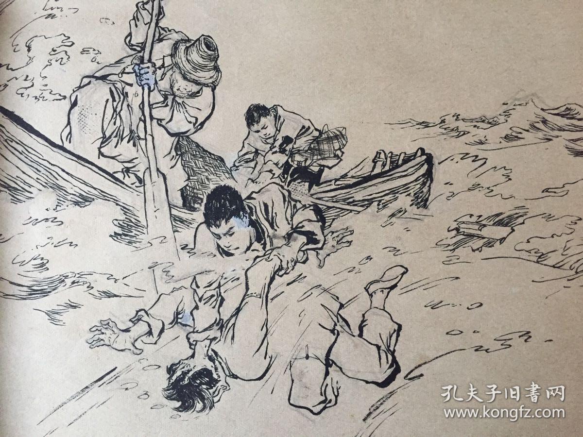 1956年毕业于上海第一师范学校,任《执鞫匕连环画上海画家戴敦邦镇江