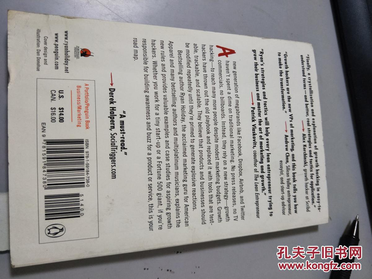 【图】增长黑客营销【英文】S1872_不详