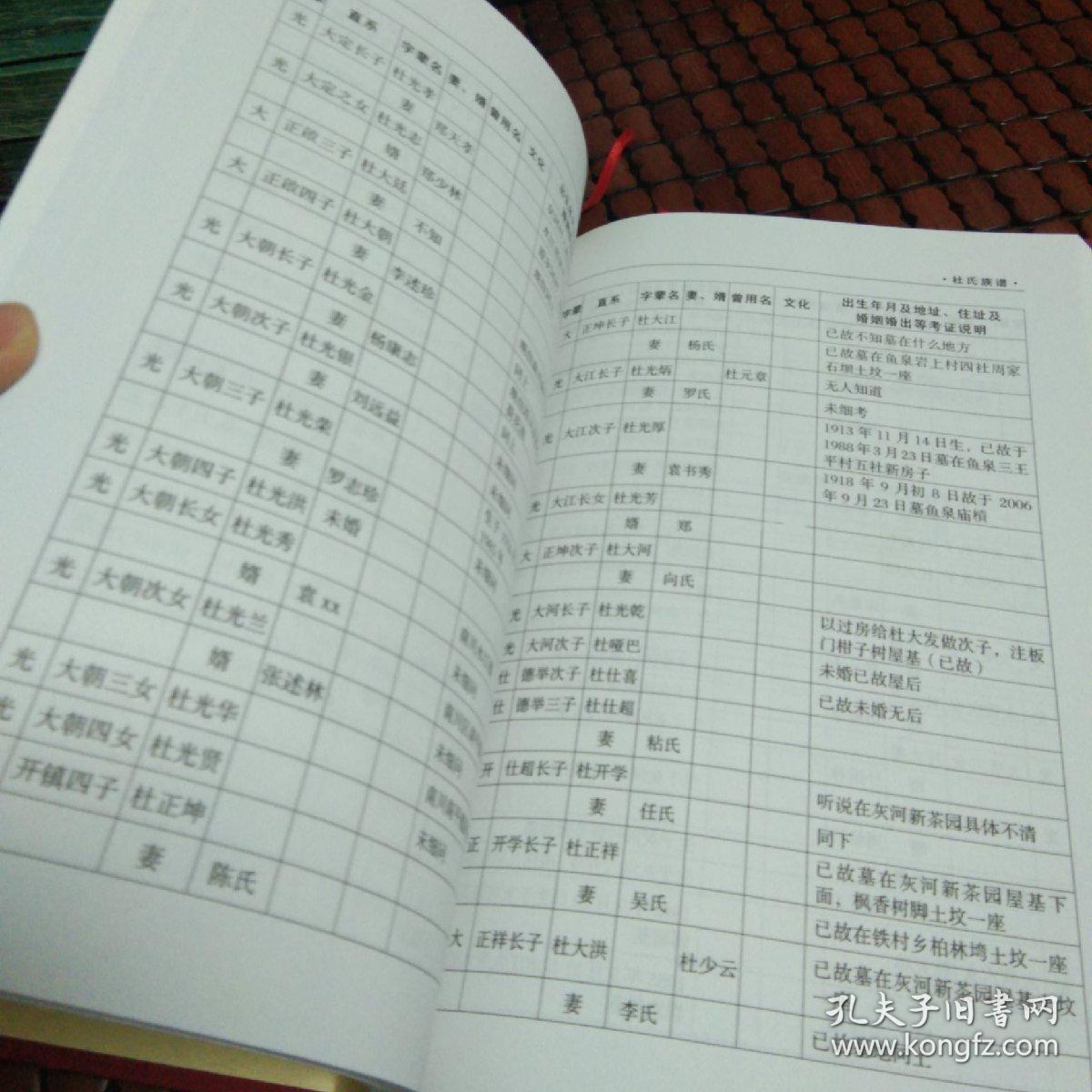 杜氏族谱(南川灰河支系)