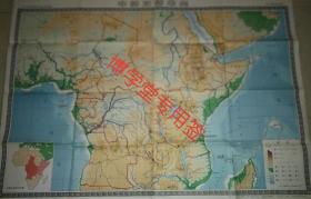 地图挂图 中部东部非洲