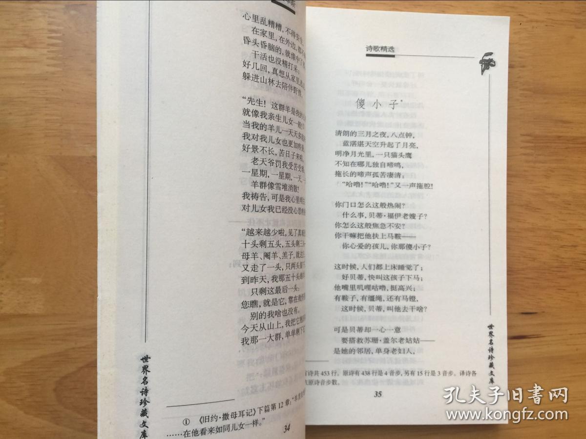 正版现货 华兹华斯诗歌精选 北岳文艺出版社