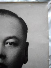 准像大照片53X39CM尺寸。字耿光.民国军事战