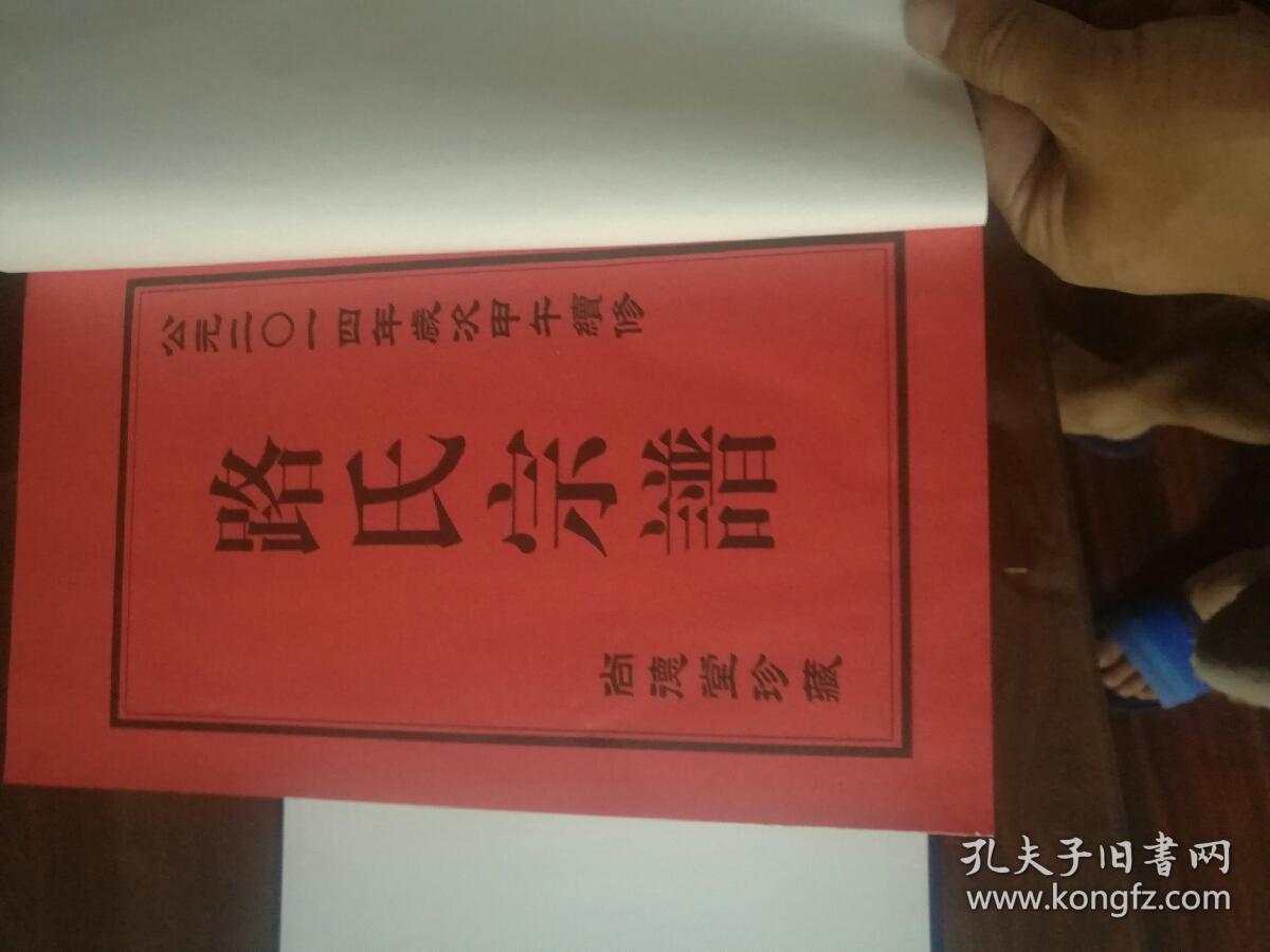 路氏宗谱 一函十卷全10册 印数:100部