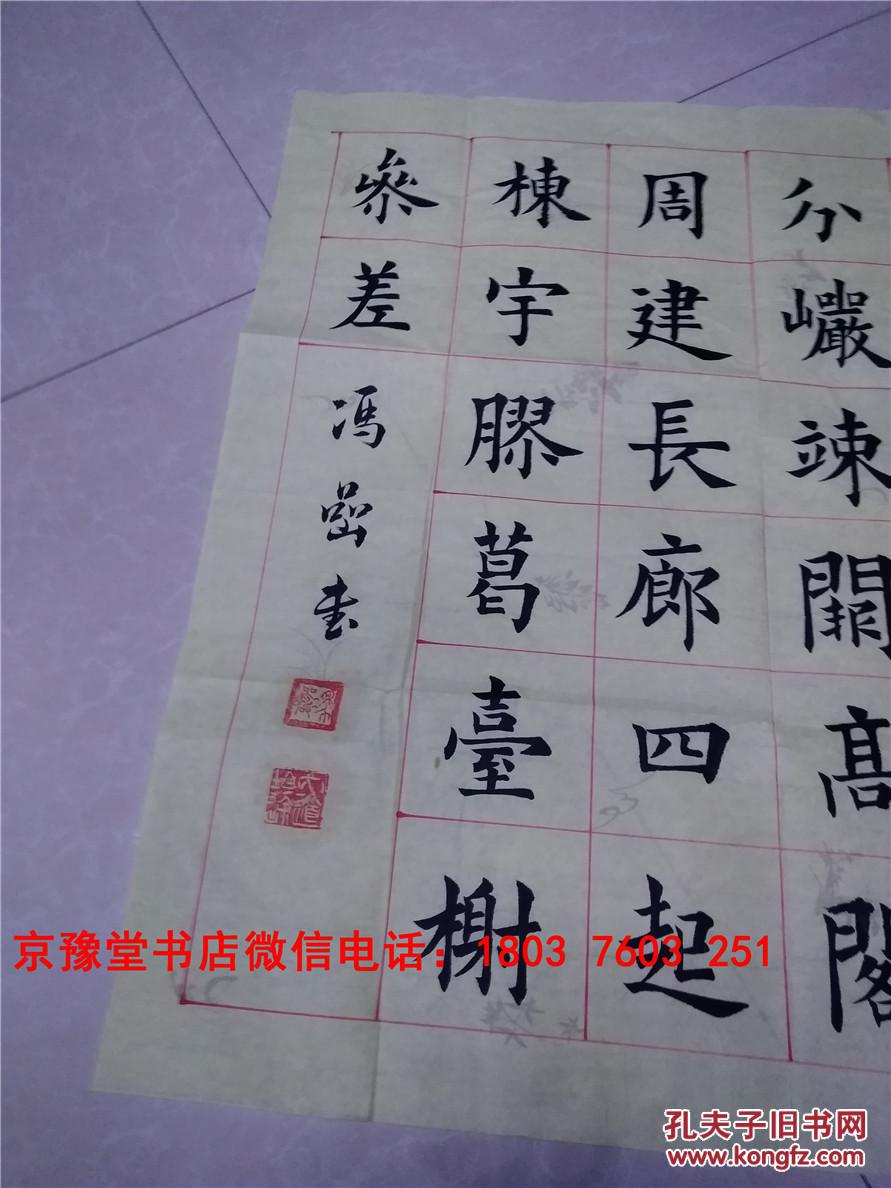 冯岩书法中国著名书法名家精品宣纸真迹书法作品一幅6868