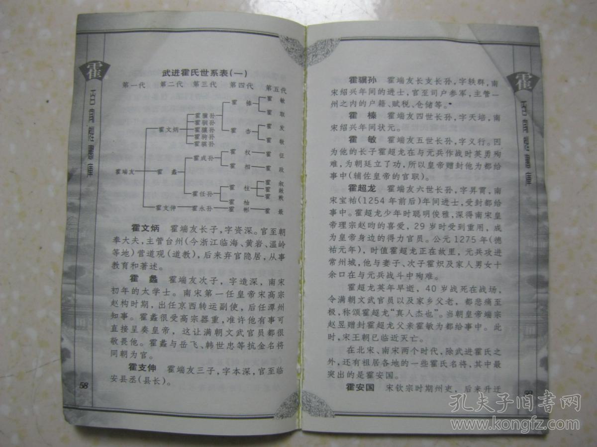百家姓书库霍详述霍姓历史渊源霍氏始祖霍叔处家族迁移望族分播平阳