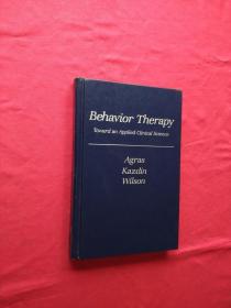 Behavior Therapy Toward an Applied Clinical Science