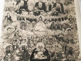 老照片(可能为民国时期),三宝佛,本土佛教,众佛