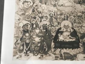 老照片(可能为民国时期),三宝佛,本土佛教,众佛