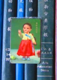 年历片-1974年：朝鲜族娃娃【一张】