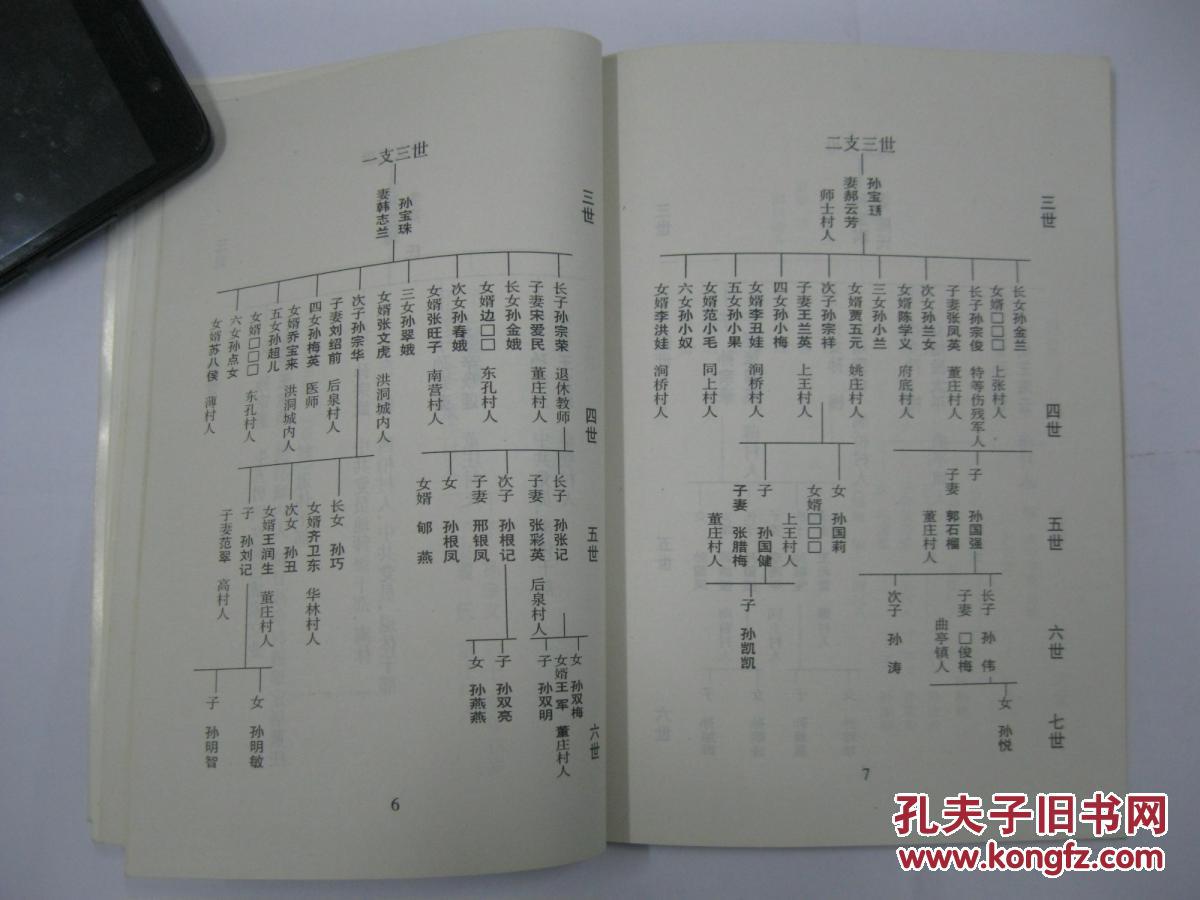 孙致善堂家谱(孙氏家谱,山西省洪洞县董庄村一带.
