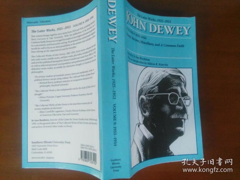 英文原版,美国哲学家、教育家约翰·杜威的作