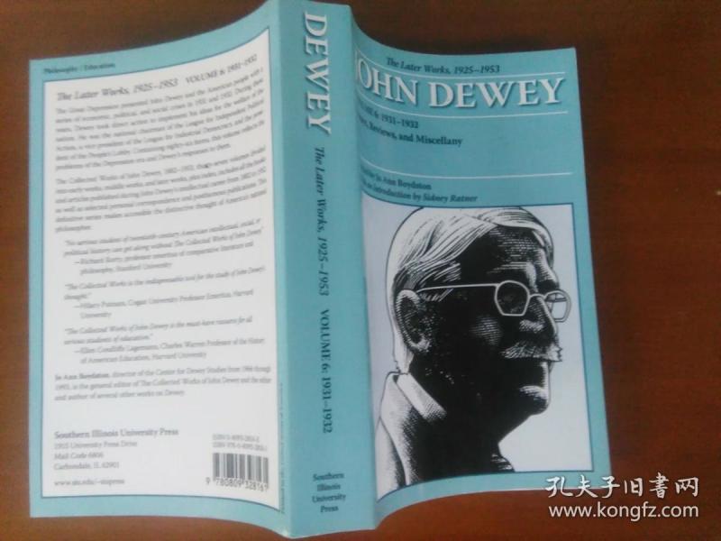 英文原版,美国哲学家、教育家约翰·杜威的作