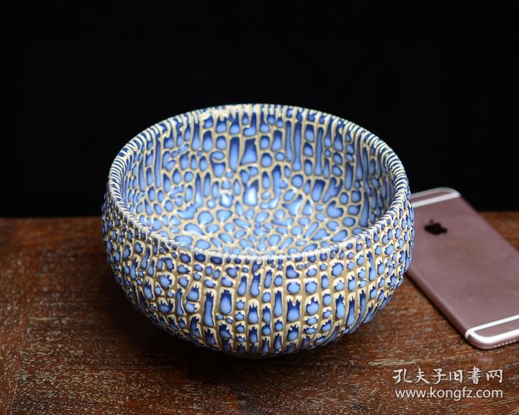 老瓷器珍珠釉钵式碗