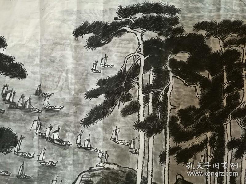 李可染国画书法中国近代杰出的画家万里风光超大巨幅店里作品均不保真