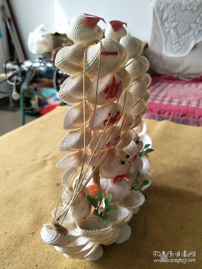 贝壳工艺帆船一帆风顺