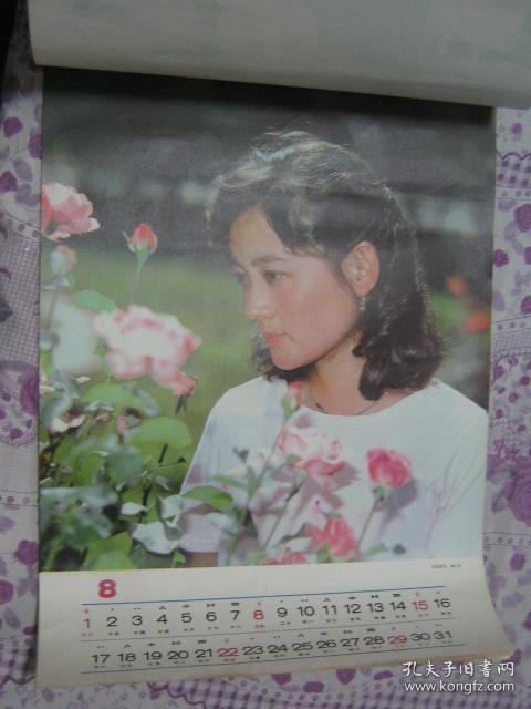 1982年挂历:电影明星【张晓磊 张瑜 程晓英 刘晓庆 朱碧云 娜仁花