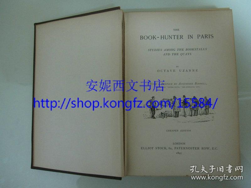 1895年英文《猎书家在巴黎》 -- 迷人的19世纪