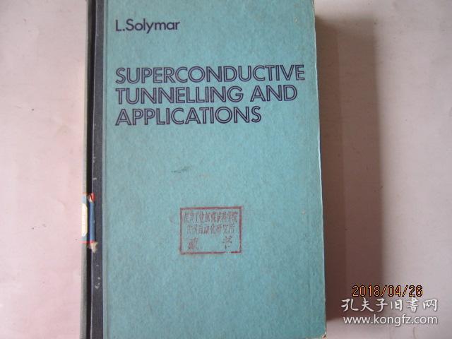 superconductive tunnelling and applications 精装(馆
