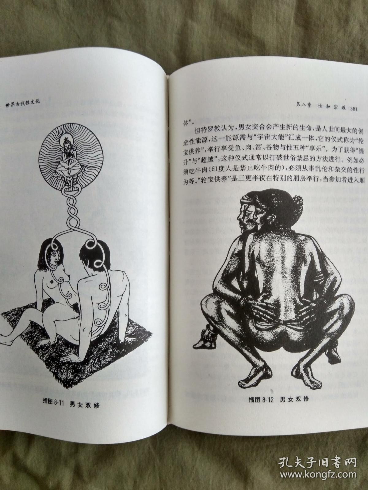 世界古代性文化,世界当代性文化,精装插图本,二册和售