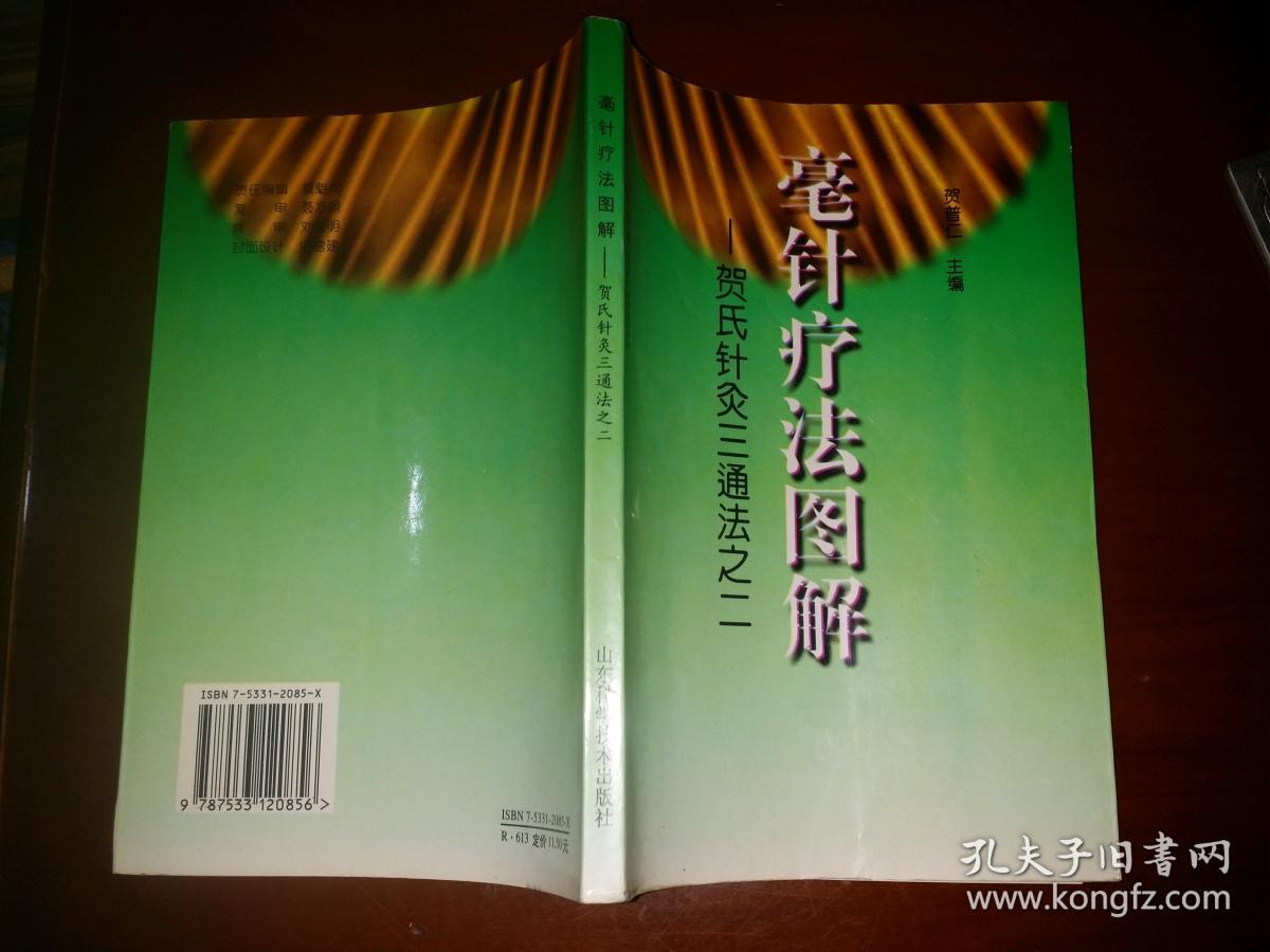 毫针疗法图解:贺氏针灸三通法之二(原版书,品好)