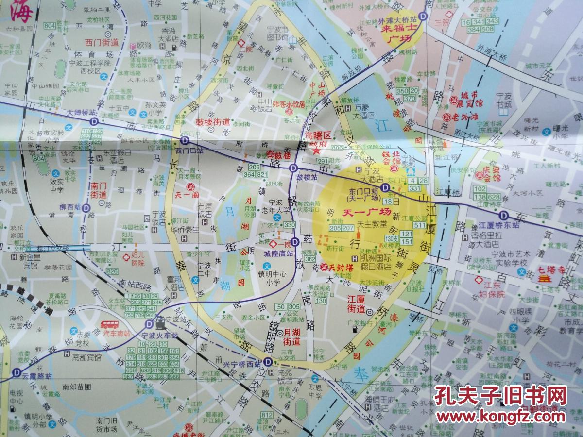 宁波城市交通图2017年8月宁波地图宁波市地图宁波旅游图